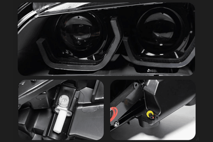 BMW E84 X1 Modern Style Angel Eye HID Bi-Xenon Headlights (2010 - 2015)