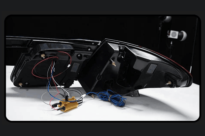 BMW F02 7 Series Red LED Luxury Beam Style Tail Lights (2008 - 2015)