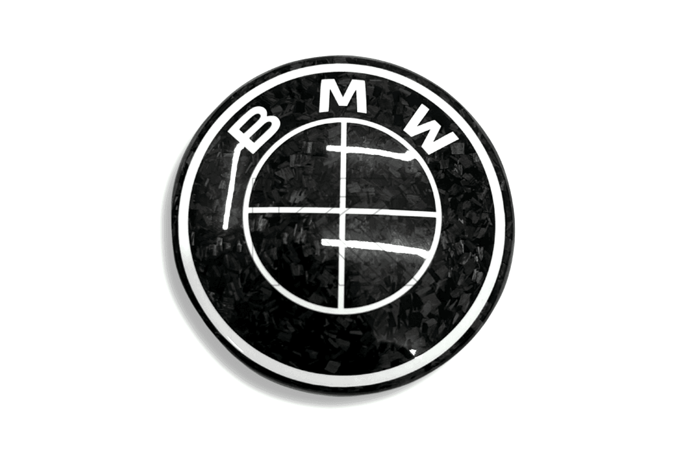 BMW Roundel Emblem Covers - Forged Carbon Fiber Style Emblem