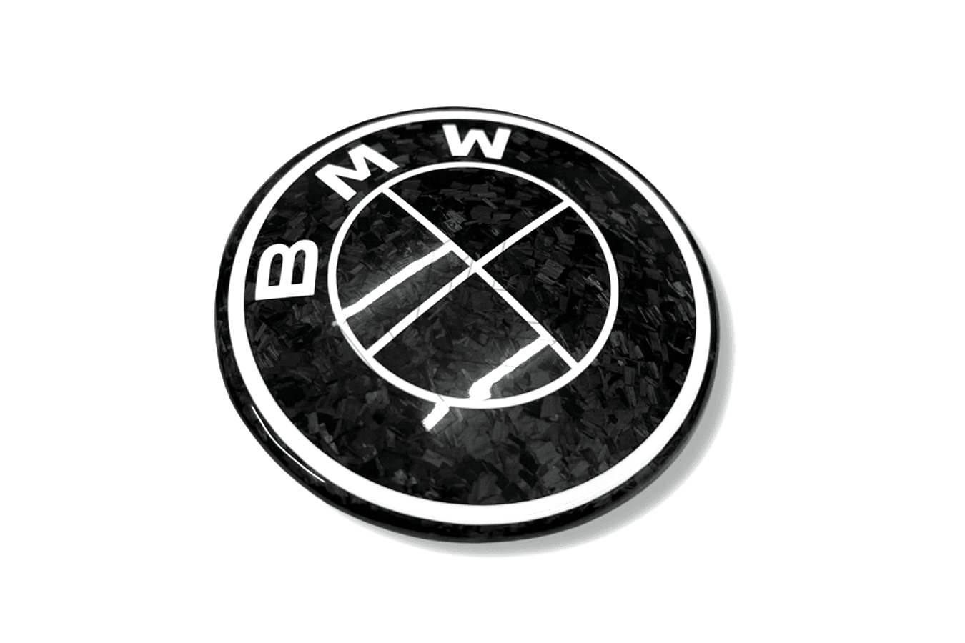 BMW Roundel Emblem Covers - Forged Carbon Fiber Style Emblem