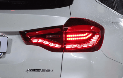 BMW X3 G01 iX3 G08 LED GTS / Dragon Scale Style Taillights (Red or Black) (2019-2022)