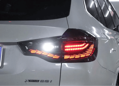 BMW X3 G01 iX3 G08 LED GTS / Dragon Scale Style Taillights (Red or Black) (2019-2022)