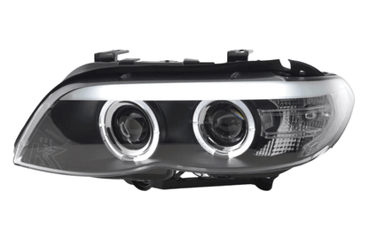 BMW X5 E53 Xenon Black Angel Eye LED Headlights (2003-2006)