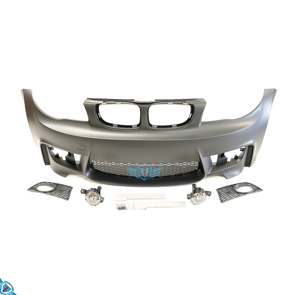 2008-2013 BMW 1 Series LCI (E82/E88) 1M Style Polypropylene Front Bumper Conversion Kit | E3Tuning