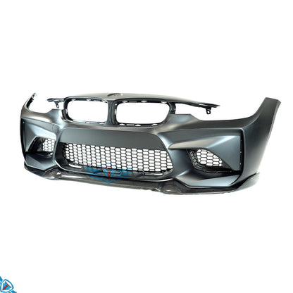 2012-2018 BMW 3 Series (F30) M2 Style Conversion CS Carbon Fiber Front Lip | FYBR Aerodynamics