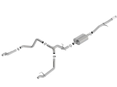 EXHAUST CATBACK SS SPLIT REAR