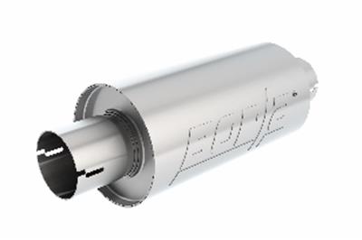 MUFFLER TURBO ROUND SS 2.5IN