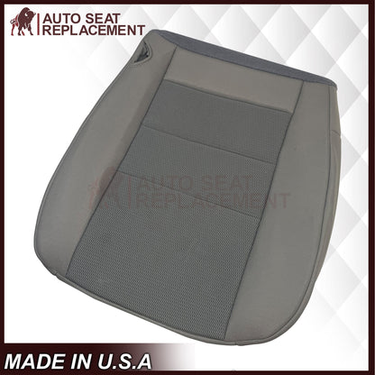 2003-2007 Ford F250 F350 Lariat Seat Cover in Medium Flint Gray Cloth Fabric
