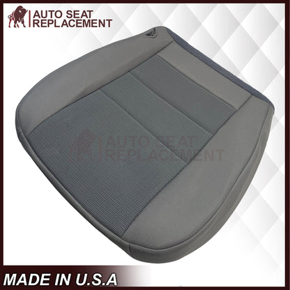 2003-2007 Ford F250 F350 Lariat Seat Cover in Medium Flint Gray Cloth Fabric