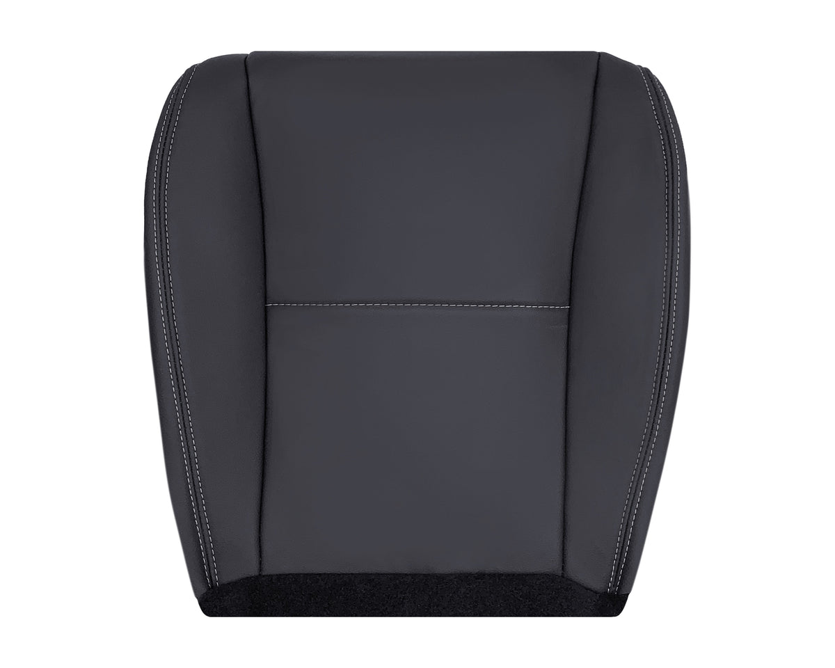 2014-2016 For Subaru Forester Leather Driver OR Passenger Bottom Seat Cover In Platinum Gray