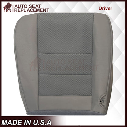 2003-2007 Ford F250 F350 Lariat Seat Cover in Medium Flint Gray Cloth Fabric