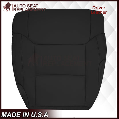 2014-2021 Toyota Tundra Driver OR Passenger Side Replacement Leather OR Synthetic Leather Seat Cover: Black