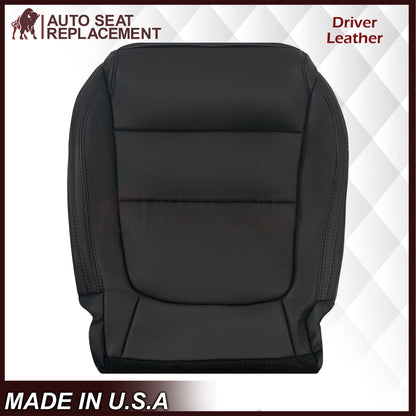 2013 to 2015 For Mazda CX-5 Driver Passenger Black Perforated Leather Seat Cover