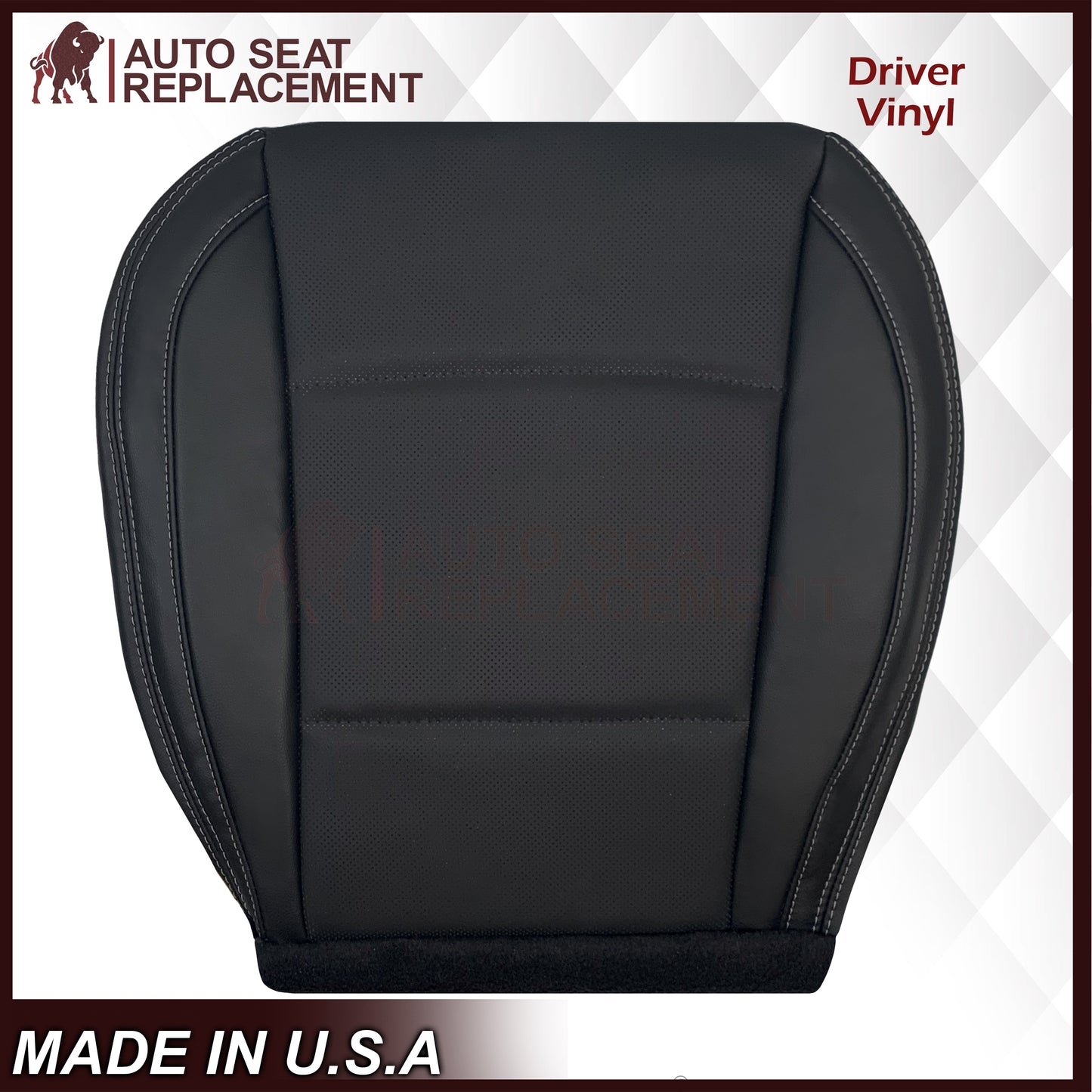 2015-2018 Subaru Outback Replacement Black Perforated Seat Covers: Choose Your Side