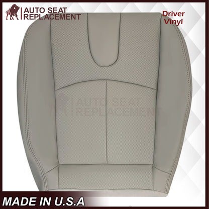 2008-2013 Infiniti G37 Sedan 4-Door Replacement Leather Seat Cover-Perforated Gray