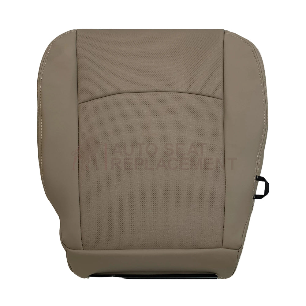 2009 - 2012 Dodge Ram 1500 2500 3500 Laramie Replacement Seat Cover in Light Pebble “Tan" With Perforated Inserts: Choose From Variants