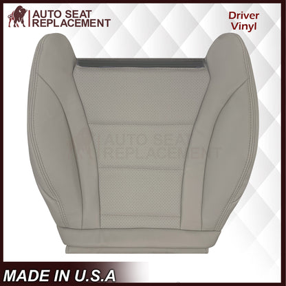 2016 - 2022 Mercedes Benz GLC Class C250, C300,C350 Driver OR Passenger Bottom Synthetic Leather Seat Cover in Light Gray
