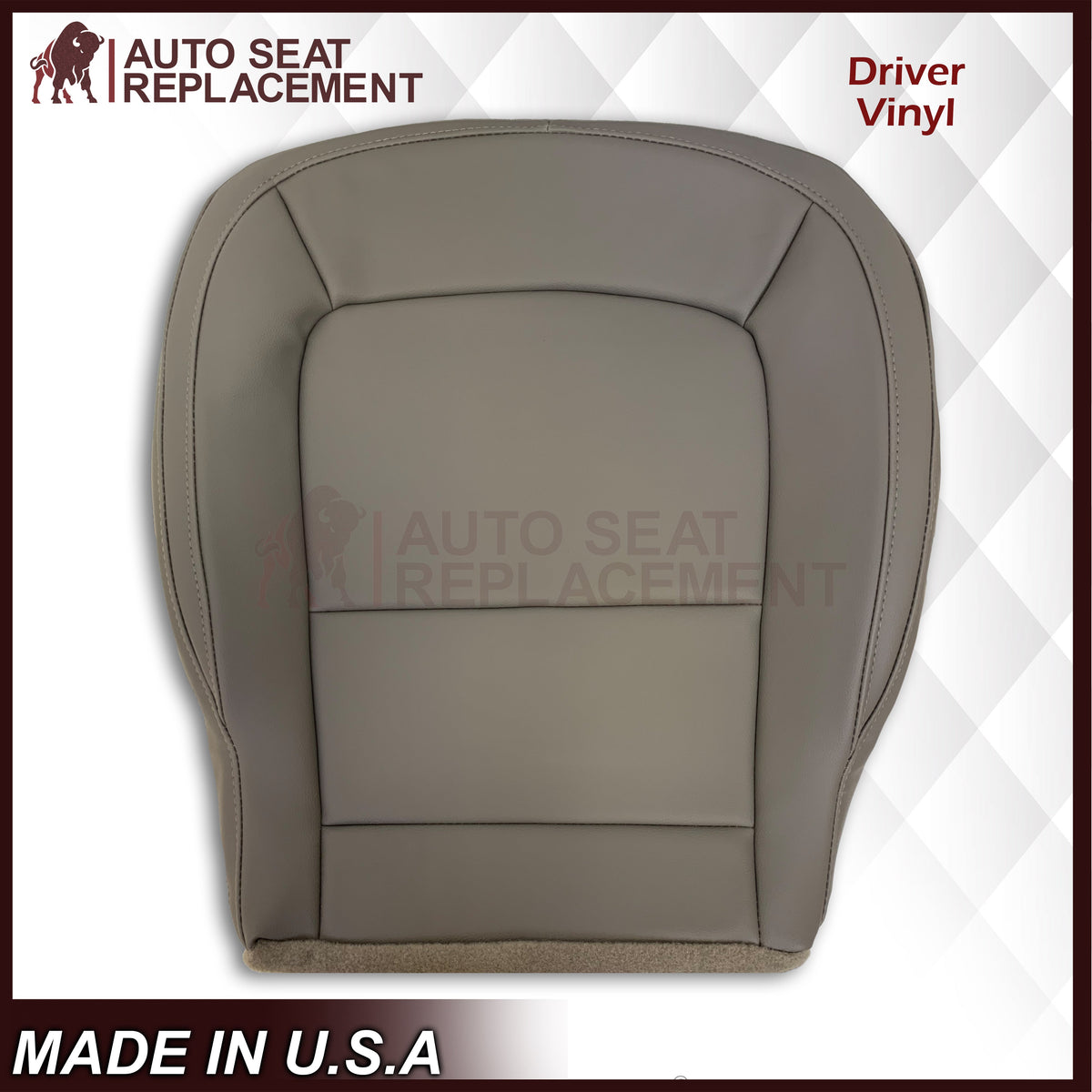 2015 - 2022 GMC Canyon & Canyon Denali (PERFORATED) Replacement Bottom Seat Covers in Jet Black OR Gray / Dune Tan: Choose your side