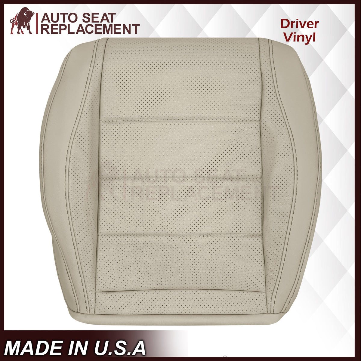 2020 - 2025 Mercedes Benz GLE350 GLE450 Bottom Perforated Replacement Seat Cover In Light Tan (Beige)