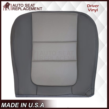 2001 Ford F250 Platinum Edition New Vinyl Replacement Seat Cover in 2-Tone Gray