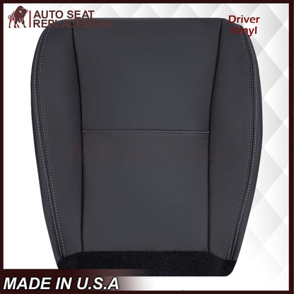 2014-2016 For Subaru Forester Leather Driver OR Passenger Bottom Seat Cover In Platinum Gray