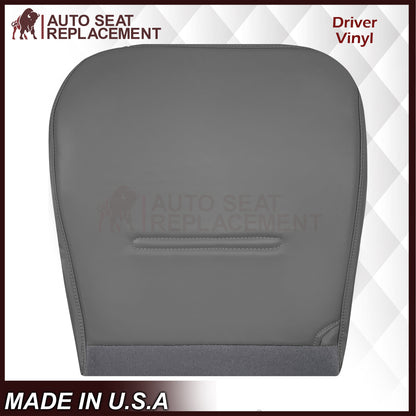 2001 - 2007 Ford F250 F350 F450 F550 Work Truck Super Duty XL Replacement Seat Covers in Gray Vinyl