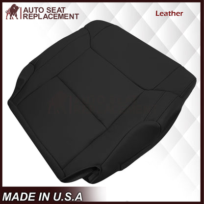 2014-2021 Toyota Tundra Driver OR Passenger Side Replacement Leather OR Synthetic Leather Seat Cover: Black