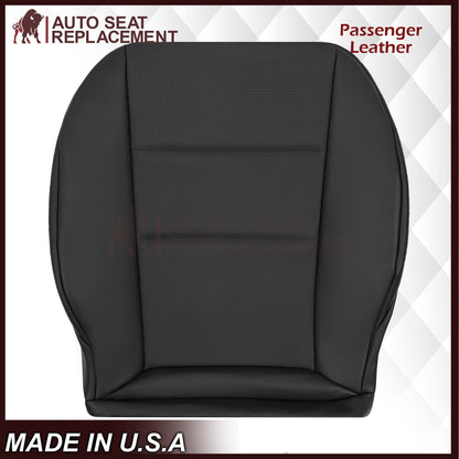 2008-2015 Mercedes Benz GLK250, GLK-350 Driver OR Passenger Bottom Replacement Leather Seat Cover: Perforated Black