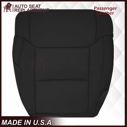2014-2021 Toyota Tundra Driver OR Passenger Side Replacement Leather OR Synthetic Leather Seat Cover: Black