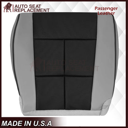 2007 - 2014 Lincoln Navigator Bottom Seat Cover in 2 Tone Gray & Black Leather or Vinyl