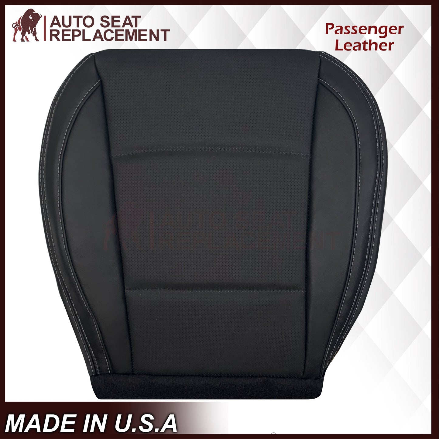 2015-2018 Subaru Outback Replacement Black Perforated Seat Covers: Choose Your Side