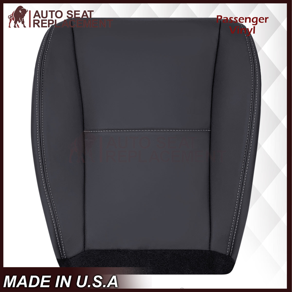 2014-2016 For Subaru Forester Leather Driver OR Passenger Bottom Seat Cover In Platinum Gray