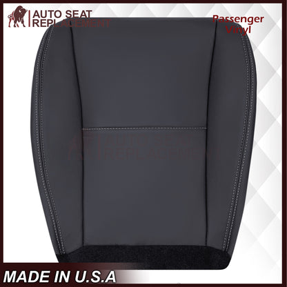 2014-2016 For Subaru Forester Leather Driver OR Passenger Bottom Seat Cover In Platinum Gray
