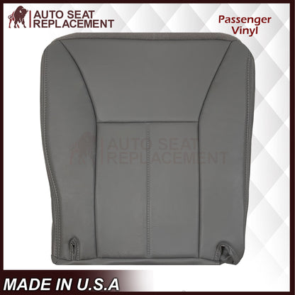 1998-2002 Dodge Ram 1500 2500 3500 Single Cab Driver OR Passenger Bottom Seat Cover in Mist Gray: Choose From Variation