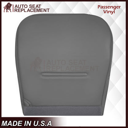 2001 - 2007 Ford F250 F350 F450 F550 Work Truck Super Duty XL Replacement Seat Covers in Gray Vinyl