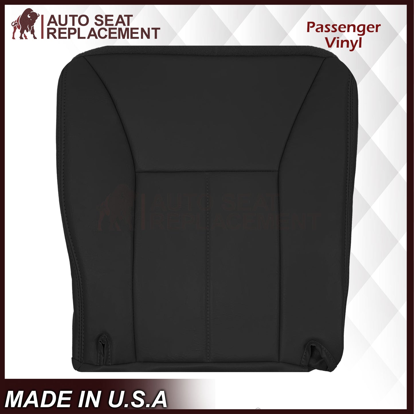 1998-2002 Dodge Ram 1500 Base Work Truck SINGLE CAB Seat Cover in Agate Very Dark Gray Vinyl