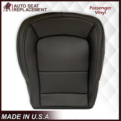 2015 - 2022 GMC Canyon & Canyon Denali (PERFORATED) Replacement Bottom Seat Covers in Jet Black OR Gray / Dune Tan: Choose your side