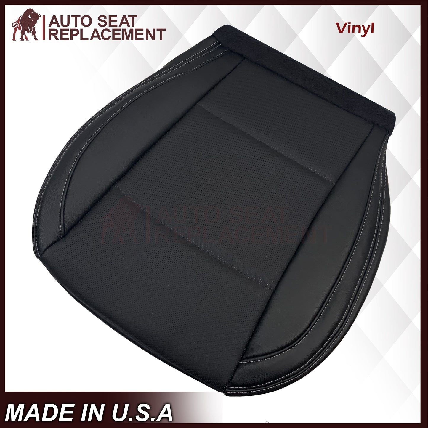 2015-2018 Subaru Outback Replacement Black Perforated Seat Covers: Choose Your Side