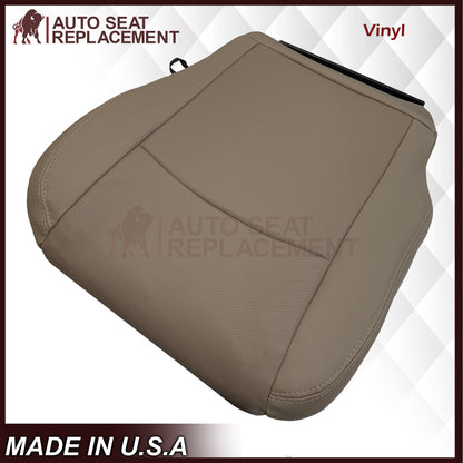 2009 - 2012 Dodge Ram 1500 2500 3500 Laramie Replacement Seat Cover in Light Pebble “Tan" With Perforated Inserts: Choose From Variants