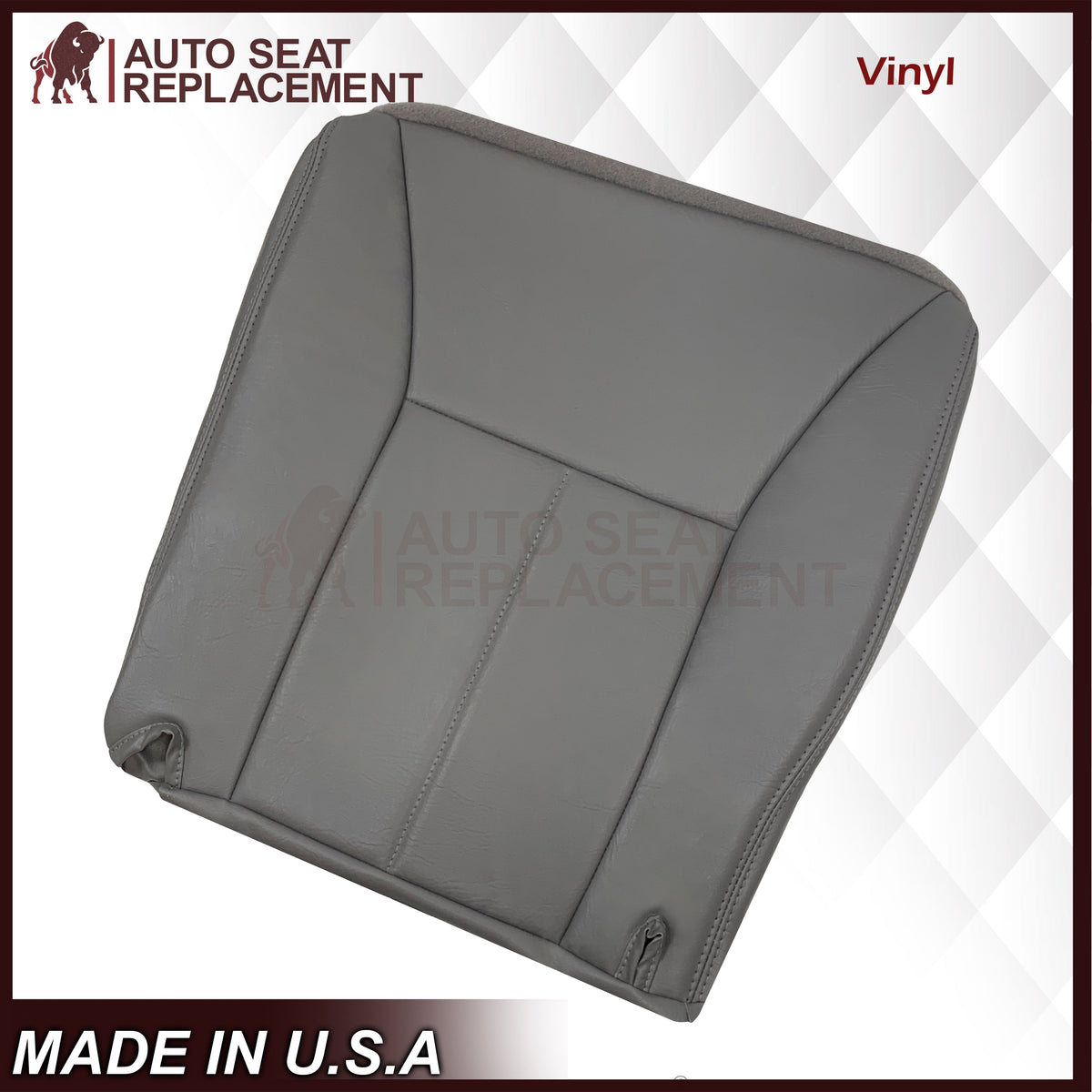 1998-2002 Dodge Ram 1500 2500 3500 Single Cab Driver OR Passenger Bottom Seat Cover in Mist Gray: Choose From Variation