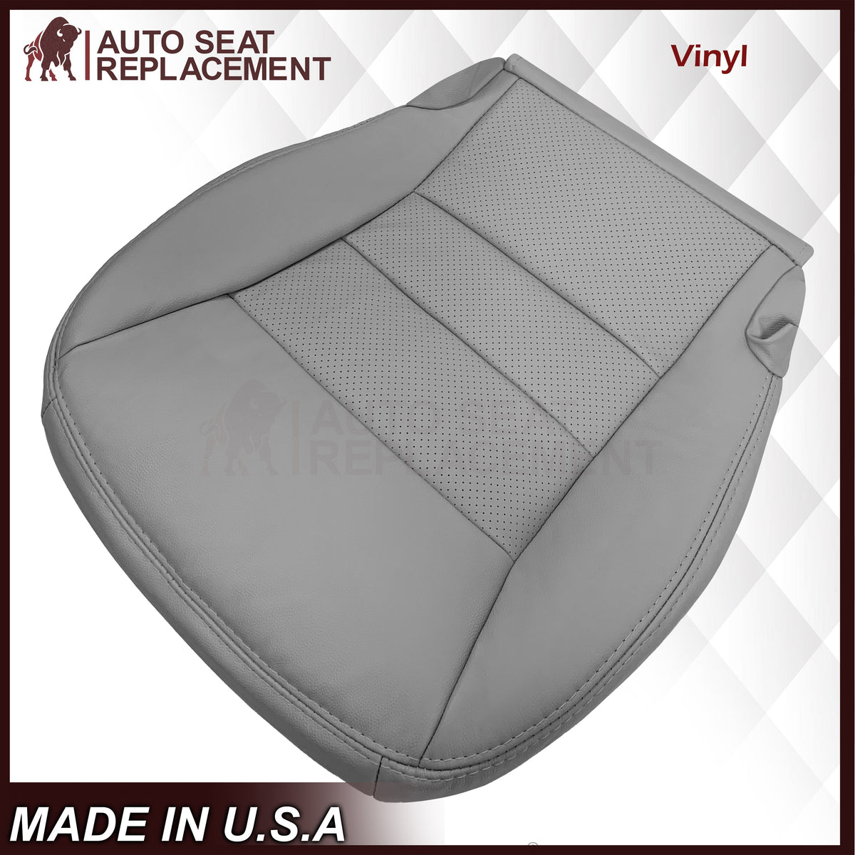 2005-2013 Chevy Corvette Replacement Seat Covers: C6 Gray Perforated