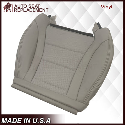 2016 - 2022 Mercedes Benz GLC Class C250, C300,C350 Driver OR Passenger Bottom Synthetic Leather Seat Cover in Light Gray