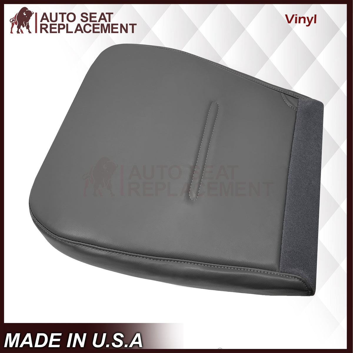 2001 - 2007 Ford F250 F350 F450 F550 Work Truck Super Duty XL Replacement Seat Covers in Gray Vinyl