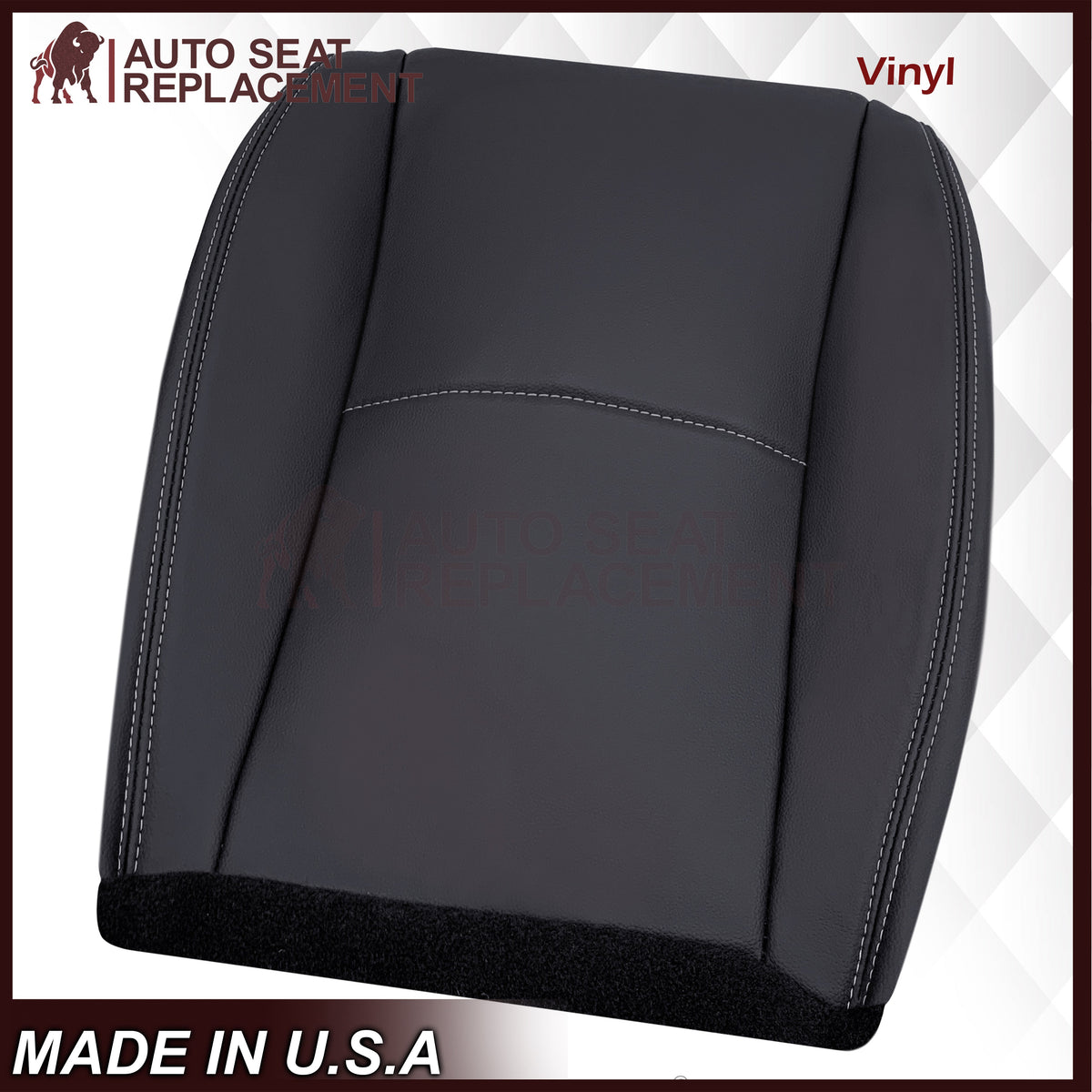 2014-2016 For Subaru Forester Leather Driver OR Passenger Bottom Seat Cover In Platinum Gray