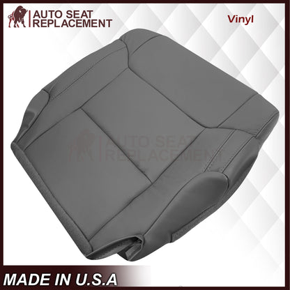 2014-2021 Toyota Tundra Work Truck Driver OR Passenger Side Replacement Leather OR Synthetic Leather Seat Cover: Gray