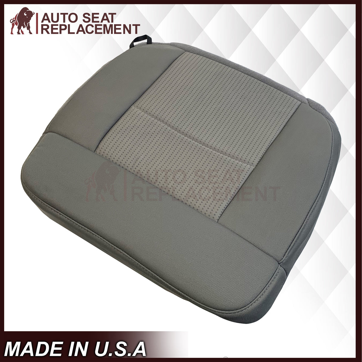 2007 2008 Ford F-150 XLT Replacement Driver OR Passenger Seat Cover in Gray Fabric