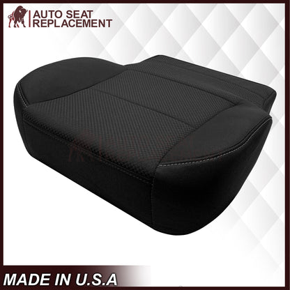 2014-2019 GMC Sierra W/T Base Work Truck Replacement Cloth Seat Cover: Black