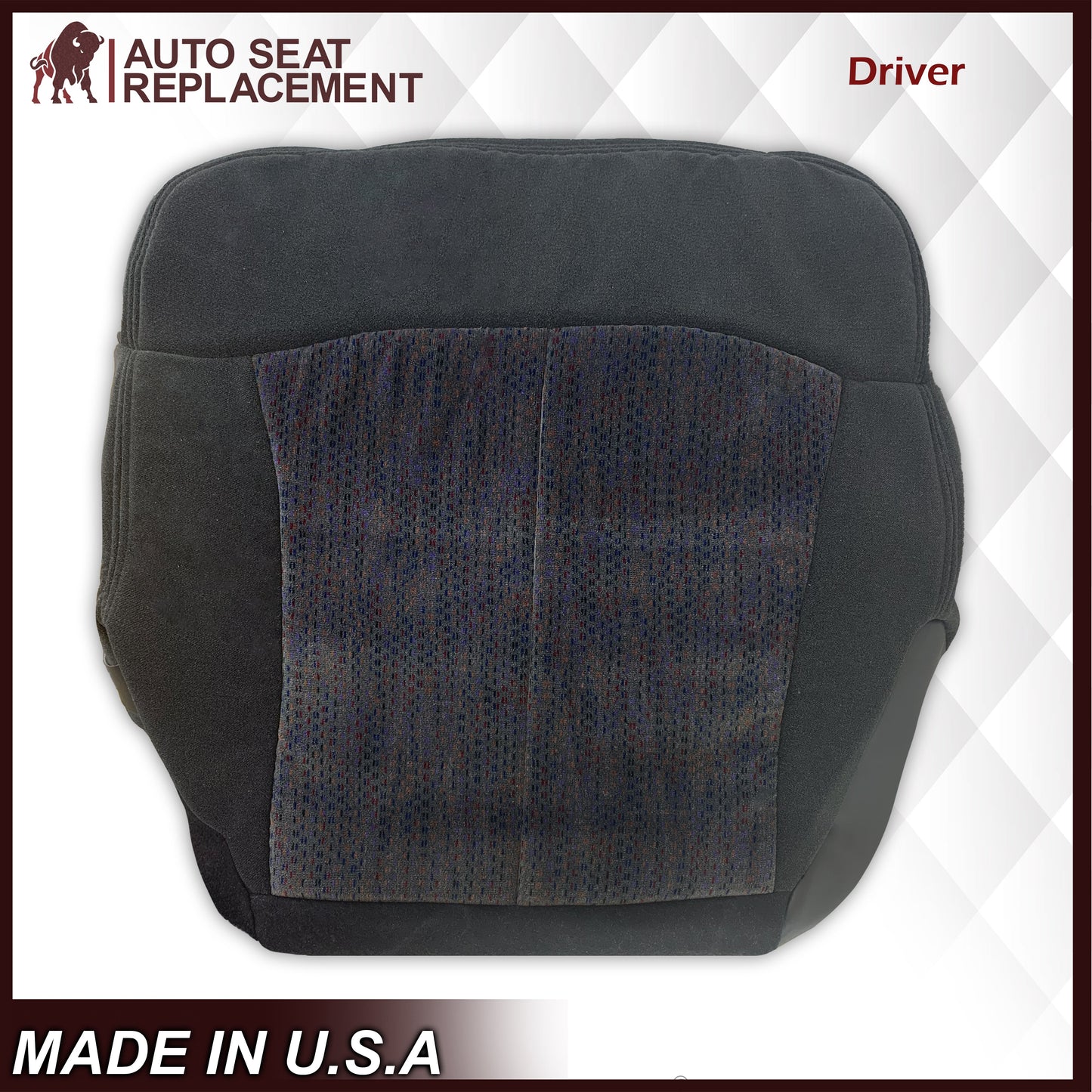 1999 2000 2001 2002 Chevy Silverado 1500 2500 3500 HD LS LT Replacement Seat Cover in Dark Gray Cloth