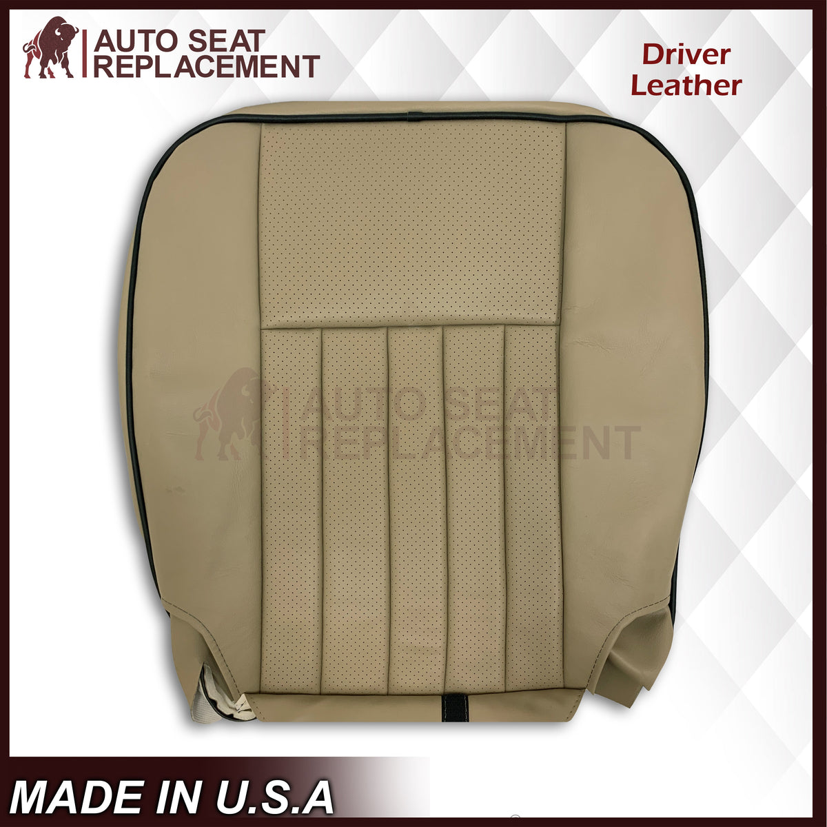 2005 2006 Lincoln Navigator Replacement Seat Covers in Camel Tan: Choose Genuine Leather or Vinyl