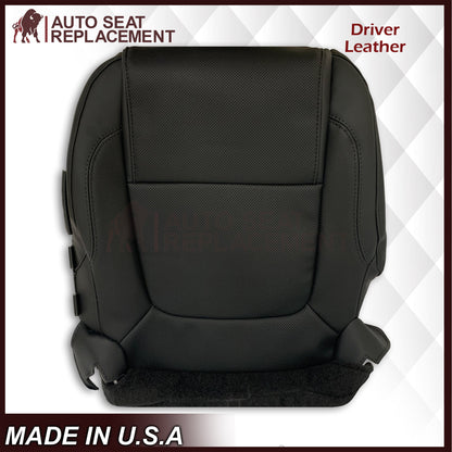 2011 - 2015 Ford Explorer Replacement Perforated Leather/Vinyl Bottom Seat Covers In Black : Choose Leather OR Vinyl